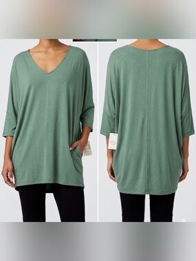 Double Zero | "Spicy Small" Oversized Dolman Tunic with Pockets – NWT
